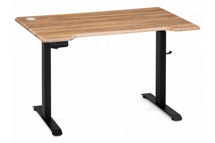 Компьютерный стол Маркос с механизмом подъема 120х75х75 дуб вотан / черный-1