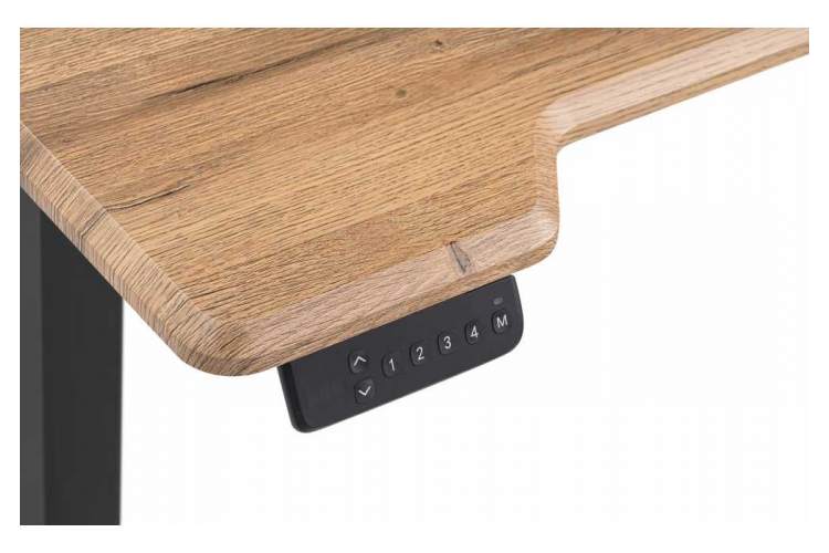 Компьютерный стол Маркос с механизмом подъема 120х75х75 дуб вотан / черный-5