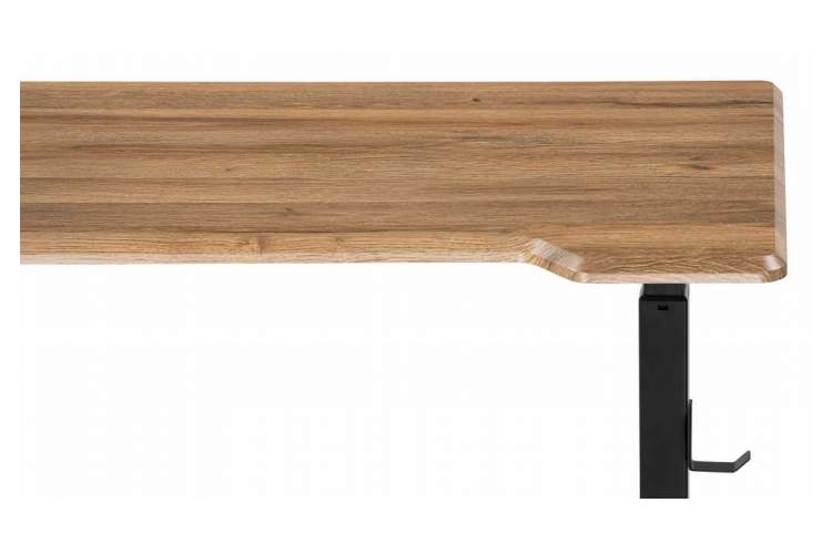 Компьютерный стол Маркос с механизмом подъема 120х75х75 дуб вотан / черный-7