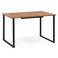 Стол деревянный Лиман 117 (157) x 77 дуб крафт золотой / черный матовый