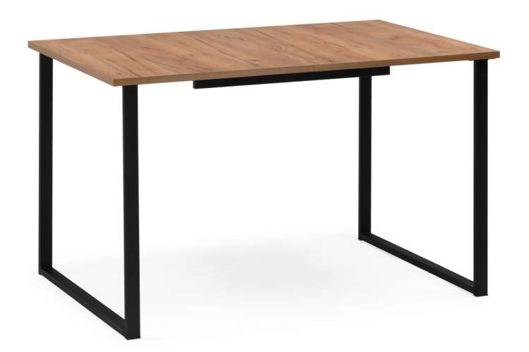 Стол деревянный Лиман 117 (157) x 77 дуб крафт золотой / черный матовый