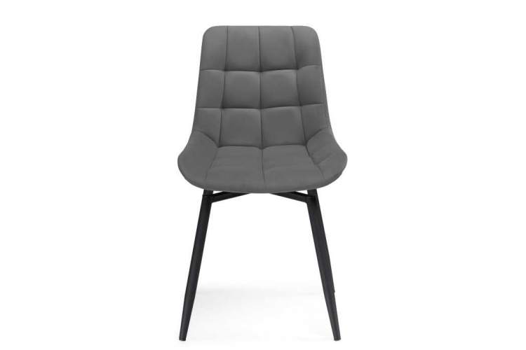 Стул на металлокаркасе Челси К крутящийся темно-серый / черный-2