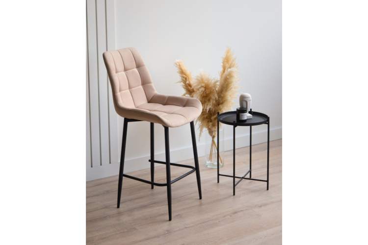 Барный стул Челси бежевый (zd 210) / черный-1