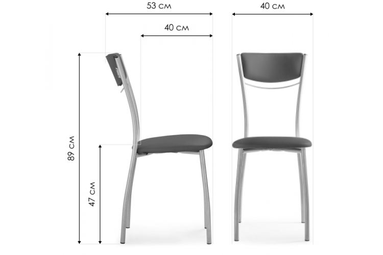 Стул на металлокаркасе Goki светлый мусс-2