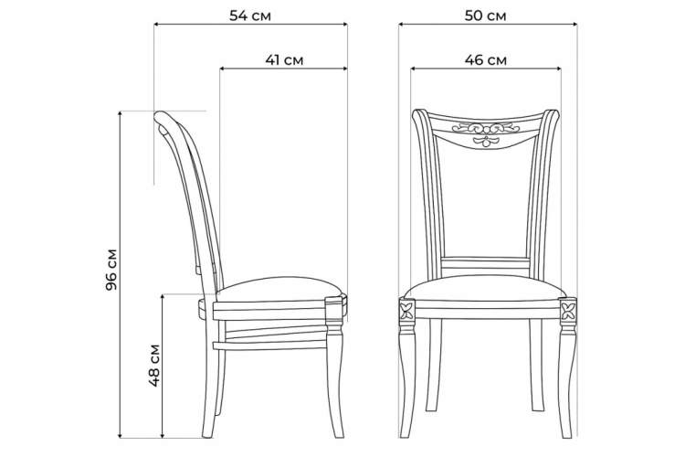 Стул деревянный Mariano линур блекл комби / слоновая кость-2