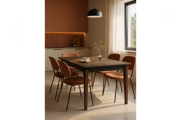 Стол деревянный Алвин дуб вотан / графит-2