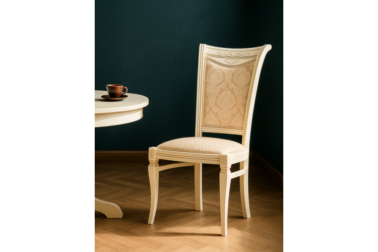 Стул деревянный Mariano линур блекл комби / слоновая кость-1