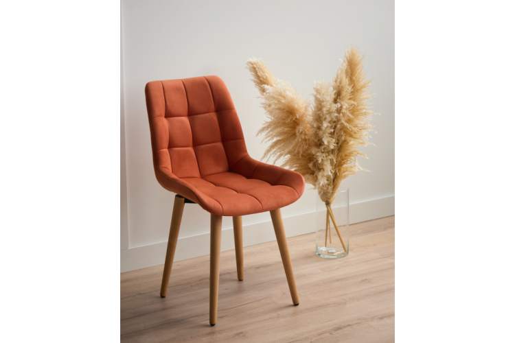 Стул деревянный Челси терракотовый (zd 432) / светлое дерево np-2