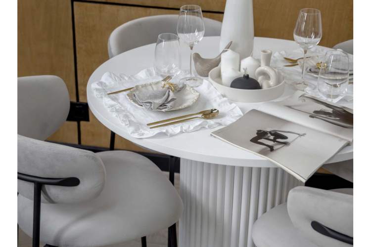 Стол деревянный Барел 110 белый / белый-15