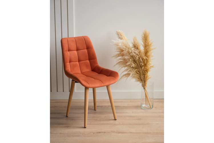 Стул деревянный Челси терракотовый (zd 432) / светлое дерево np-1