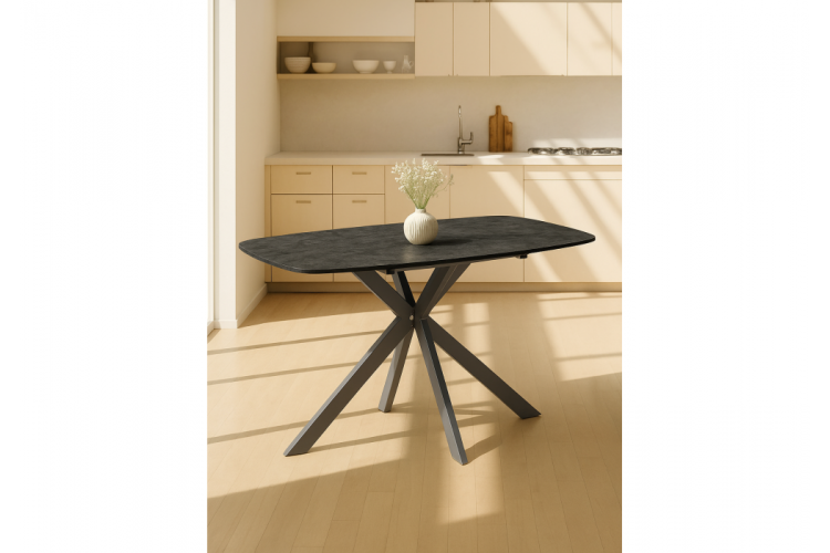 Стол деревянный Кортез 116(160)x77 раздвижной малави / серый-1