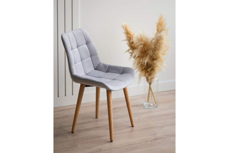 Стул деревянный Челси светло-серый (zd 960) / светлое дерево np-2