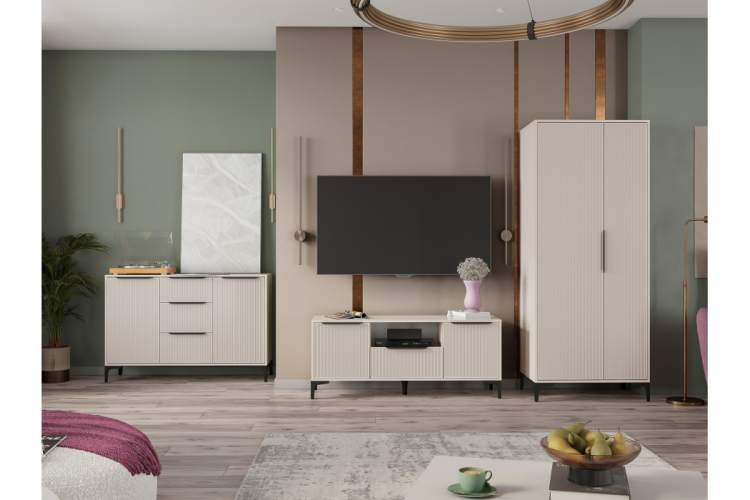 Готовая гостиная Иадама кашемир / кашемир комплектация 1