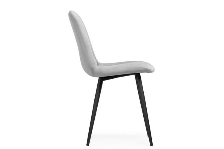 Стул на металлокаркасе Дани серый велюр velutto 52 / черный-3