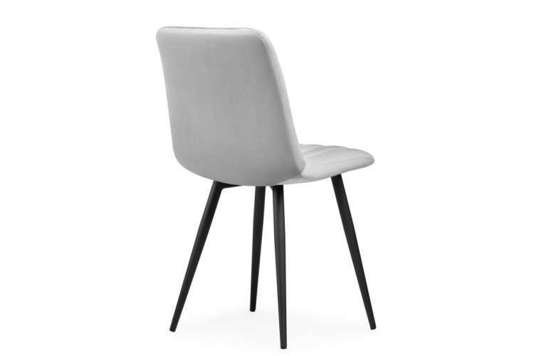 Стул на металлокаркасе Дани серый велюр velutto 52 / черный-4