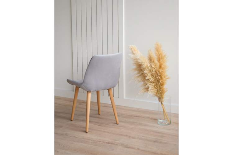 Стул деревянный Челси светло-серый (zd 960) / светлое дерево np-8