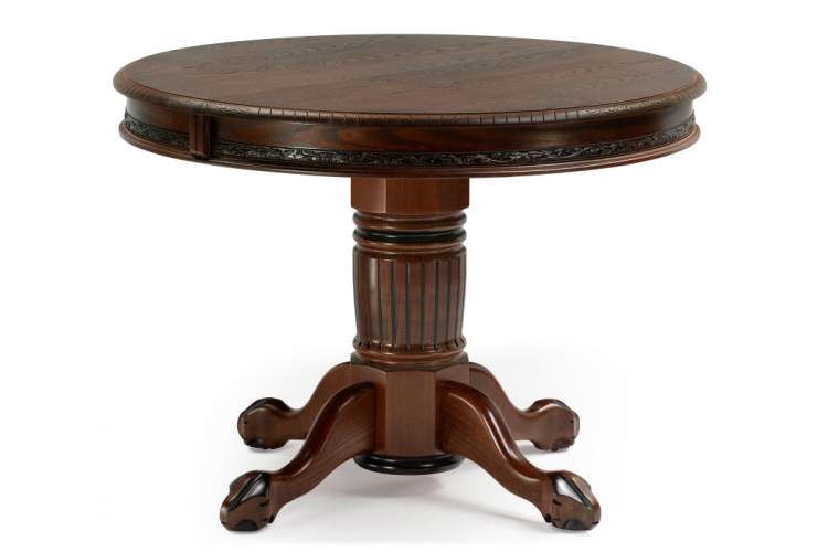 Стол деревянный Альфред орех / коричневая патина