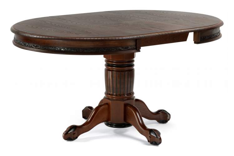 Стол деревянный Альфред орех / коричневая патина-1