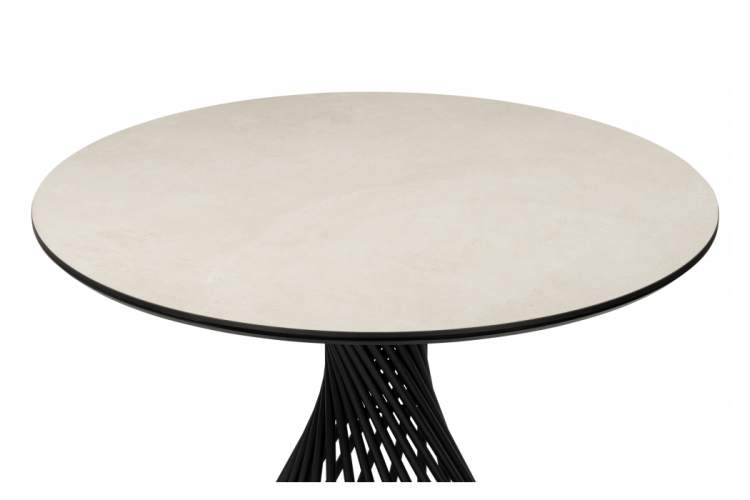 Керамический стол Вивиен 110 krater perla repose / черный-9