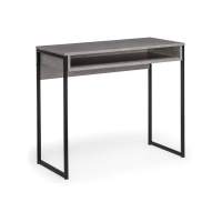 Компьютерный стол Лео Лофт бетон / черный матовый