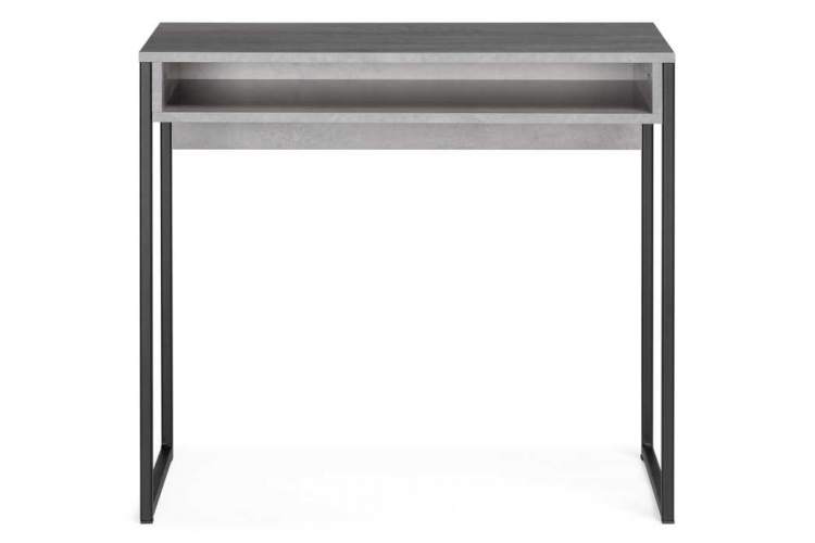 Компьютерный стол Лео Лофт бетон / черный матовый-1