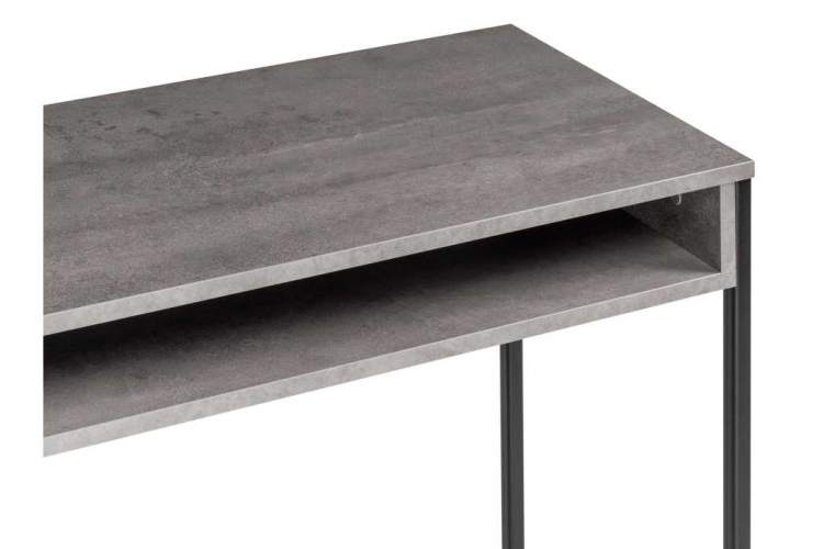 Компьютерный стол Лео Лофт бетон / черный матовый-3