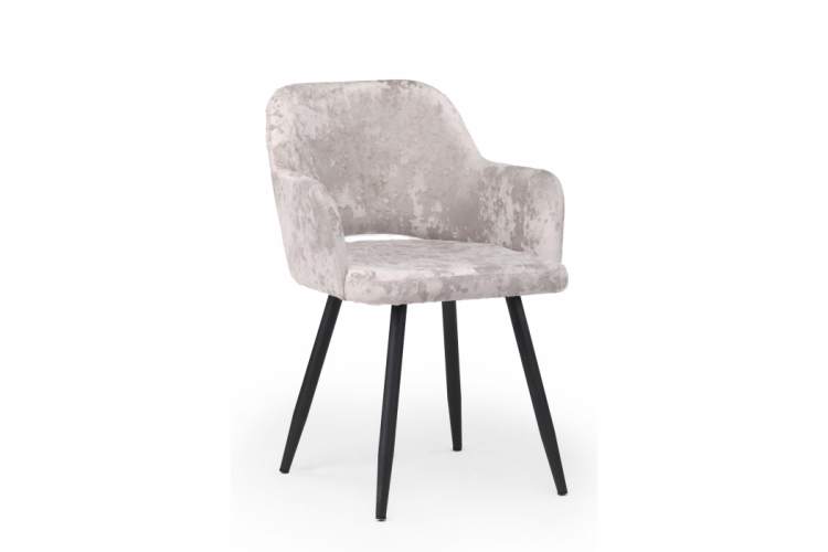 Стул на металлокаркасе Эолин 360 латте (simple 008) / черный-1