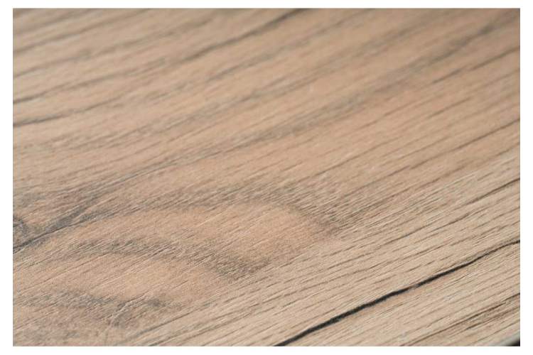 Тринити Лофт 120х60х75 25 мм дуб делано светлый / матовый белый Стол деревянный-4