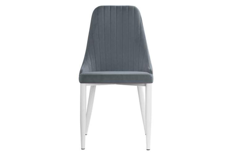 Стул на металлокаркасе Kora white / gray-2