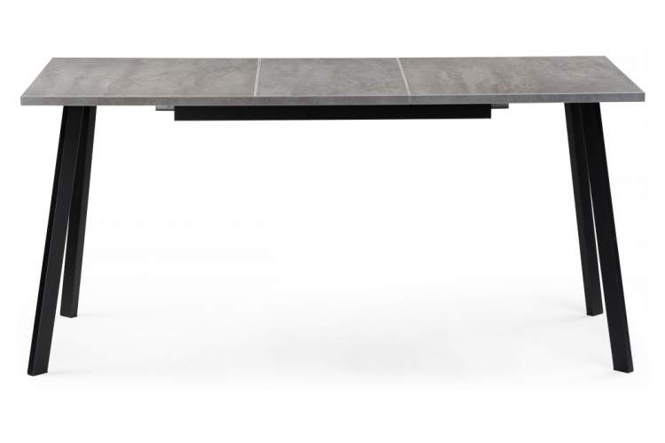 Стол деревянный раскладной Колон Лофт 120 25 мм бетон / черный матовый-3