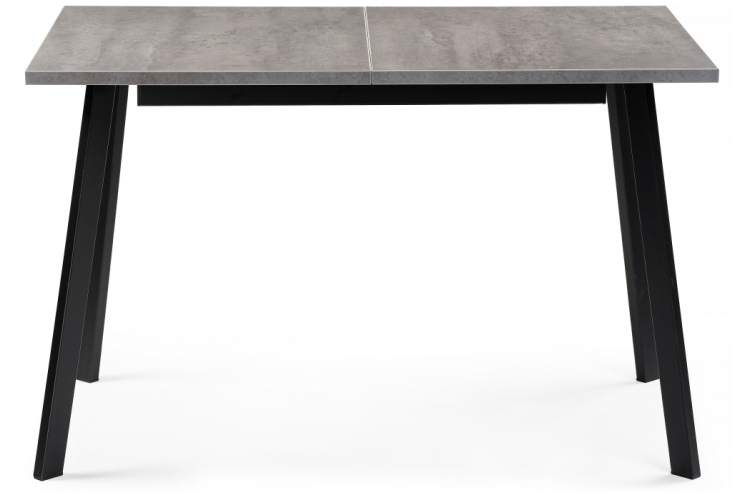 Стол деревянный раскладной Колон Лофт 120 25 мм бетон / черный матовый-4