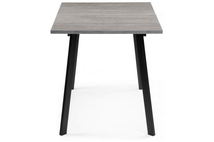 Стол деревянный раскладной Колон Лофт 120 25 мм бетон / черный матовый-5