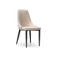 Стул на металлокаркасе Kora beige / black Стул на металлокаркасе Kora beige / black