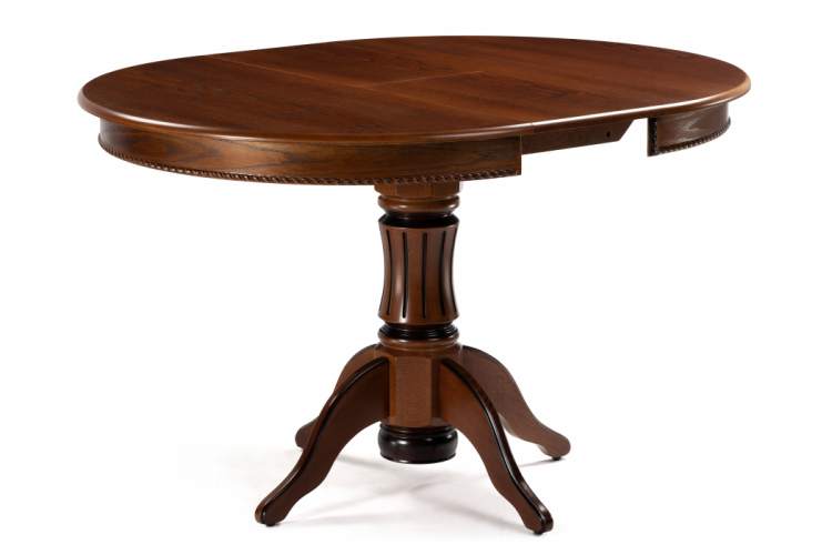 Стол деревянный Павия 100 орех с коричневой патиной-1