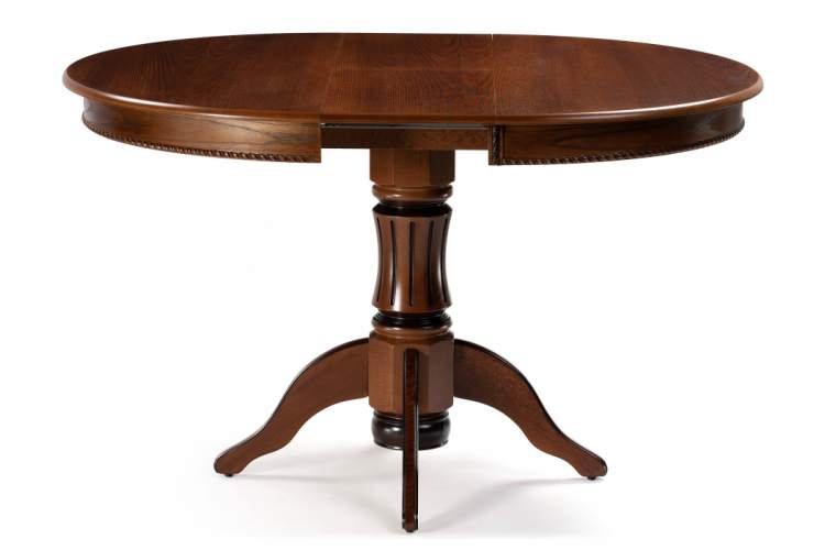 Стол деревянный Павия 100 орех с коричневой патиной-2