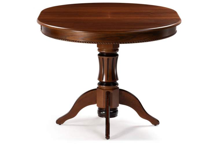 Стол деревянный Павия 100 орех с коричневой патиной-3