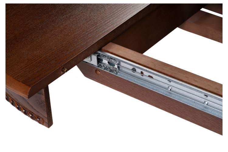 Стол деревянный Павия 100 орех с коричневой патиной-5