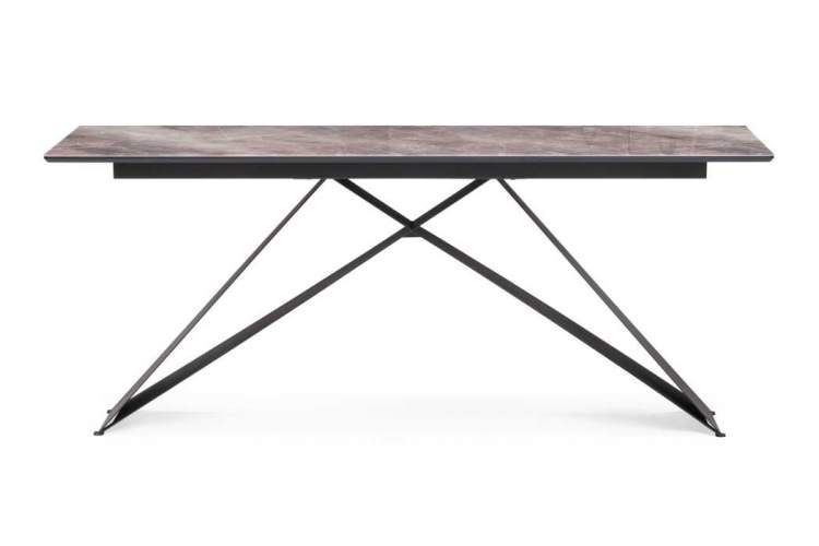 Стол стеклянный Ноттингем 180х90х74 карелия / черный-1