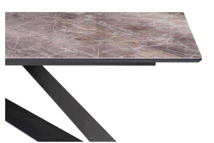 Стол стеклянный Ноттингем 180х90х74 карелия / черный-4