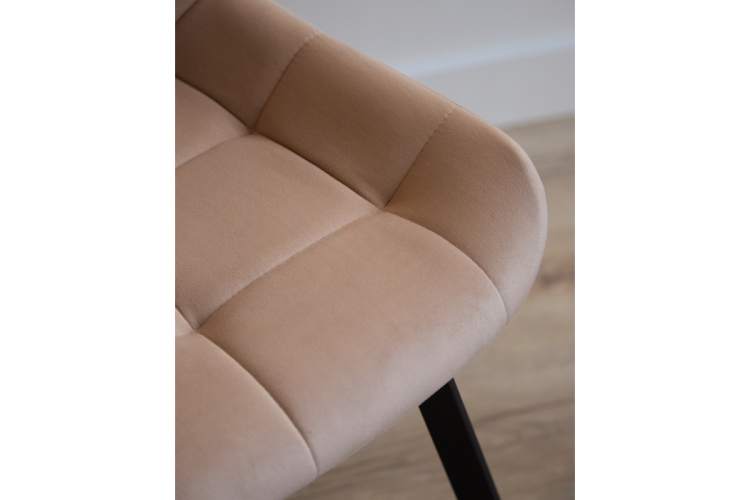 Стул на металлокаркасе Челси П бежевый (zd 210) / черный-7