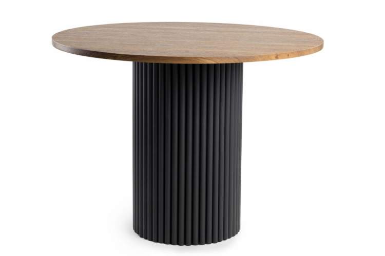 Стол деревянный Барел 90 орех кантри / черный