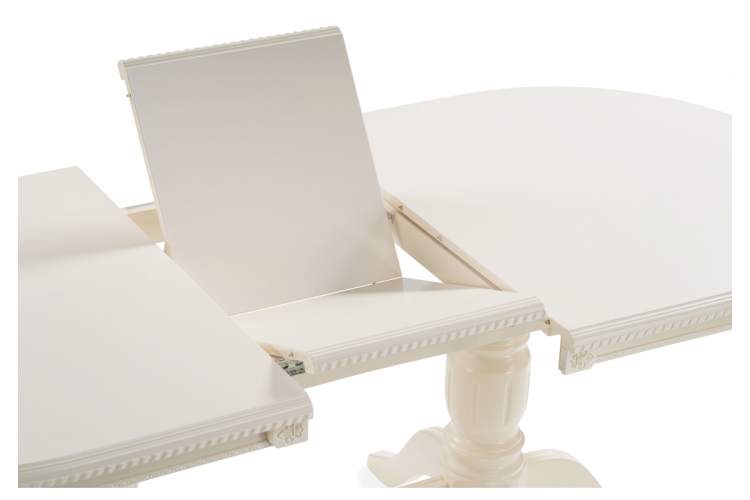 Стол деревянный Эвклаз овальный бежевый-4