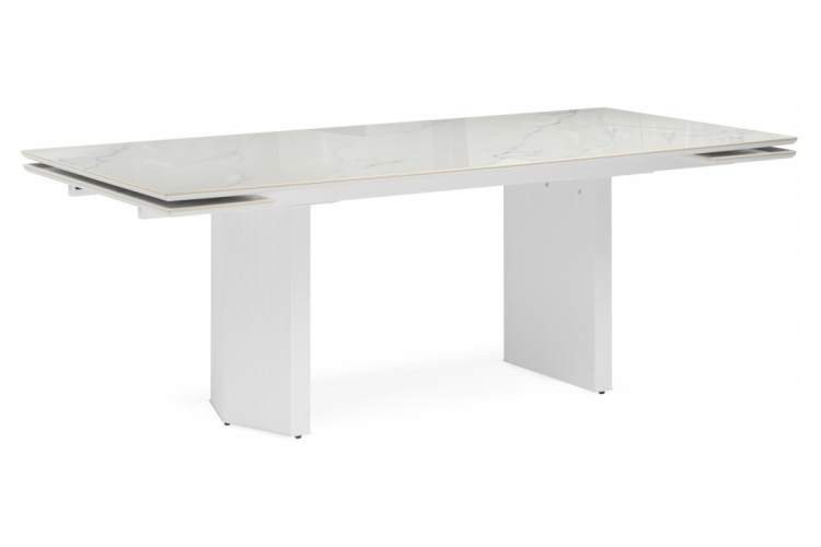 Керамический стол Монерон 200x100 дерево / белый