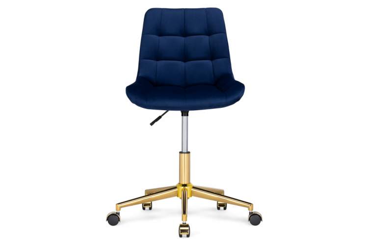 Офисное кресло Честер синий / золото-4
