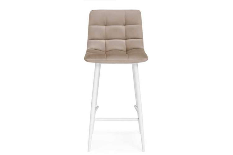 Барный стул Чилли К бежевый / белый-1