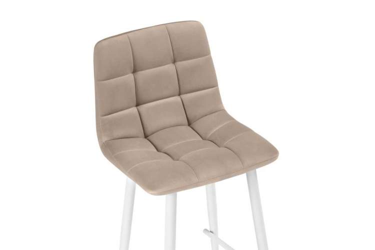 Барный стул Чилли К бежевый / белый-4