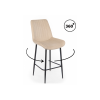 Барный стул Седа 360 бежевый (zd 210) / черный np