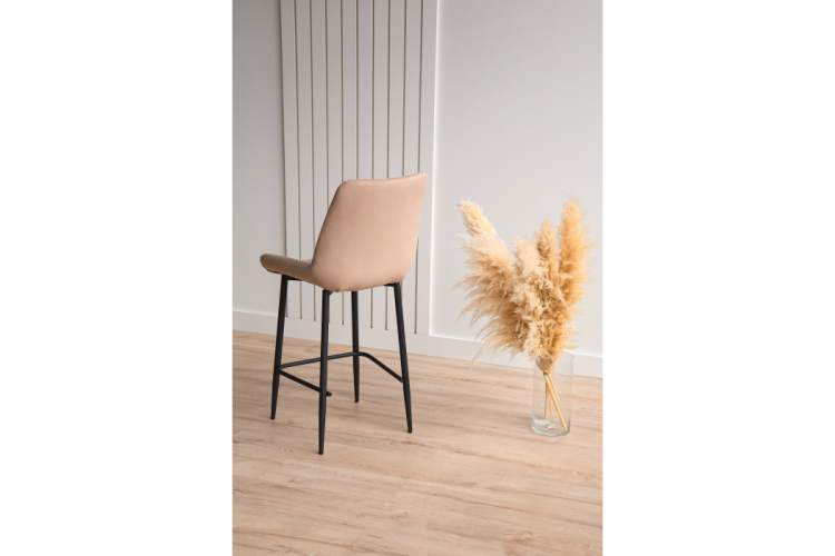 Барный стул Седа 360 бежевый (zd 210) / черный np-9