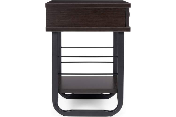 Тумба прикроватная Малгома черная / венге-3
