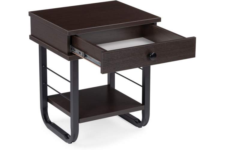 Тумба прикроватная Малгома черная / венге-4